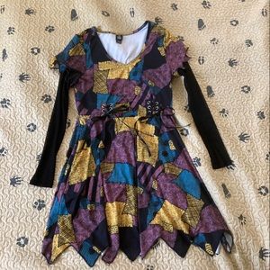 Hot Topic Nightmare Before Christmas Sally Dress Size L Like New
